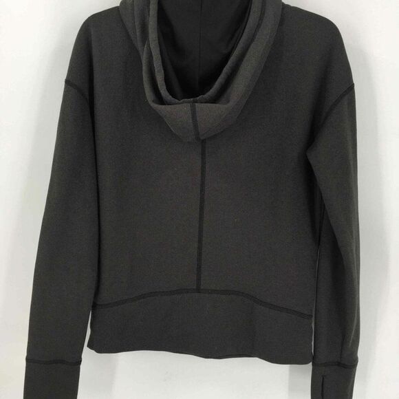 The North Face Womens Hoodie Jacket Gray Long Sleeve Pockets Drawstring S - Picture 2 of 5